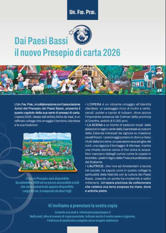Presepio di carta UNFOEPRAE 4° edizione - Paesi Bassi